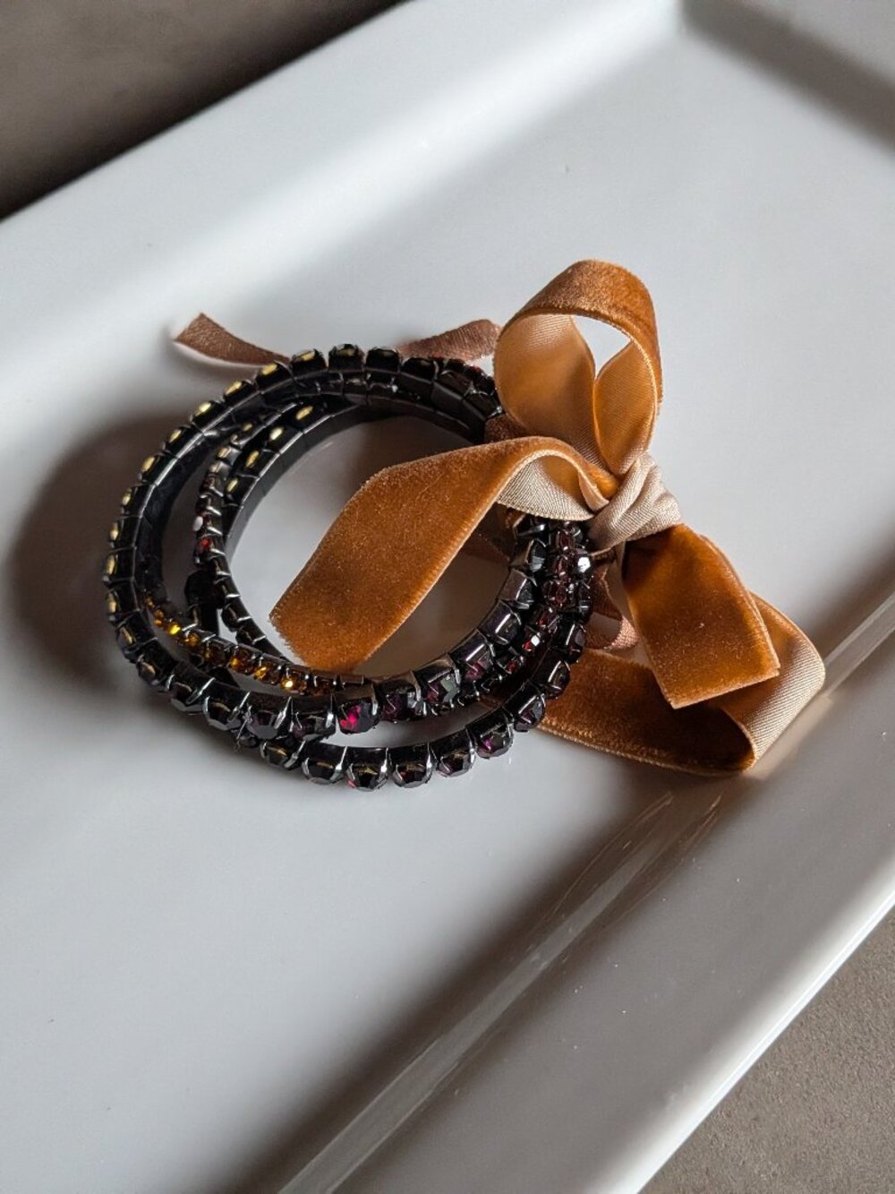 Zara Pack of Combined Elastic Rhinestone Bracelets